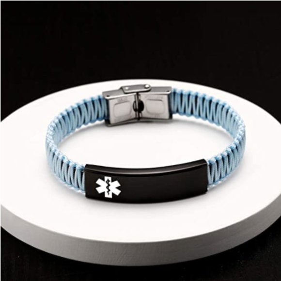 Diabetes Medical Alert ID Bracelet for Women - Picture 4 of 7